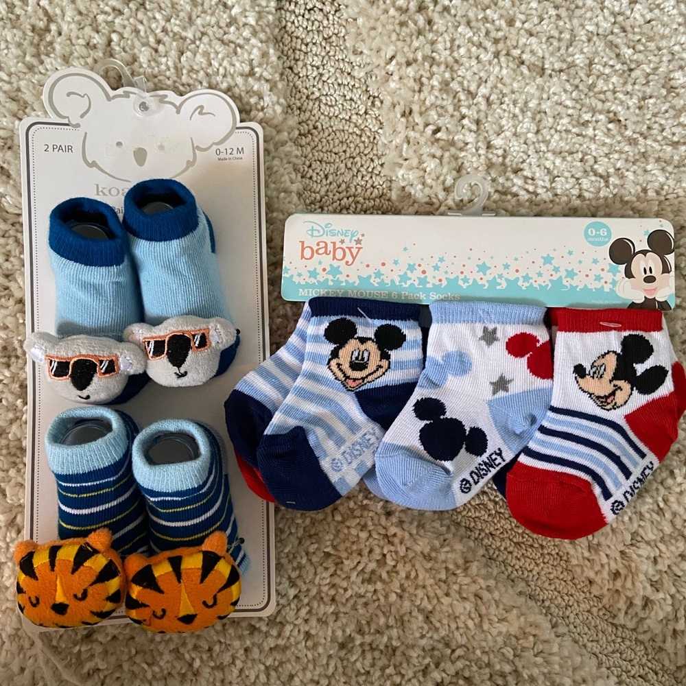 Baby Sock Bundle - Disney and Rattle Socks!